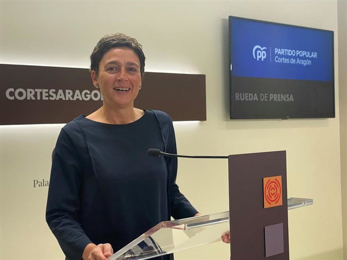 Ana Marín, portavoz de Sanidad del PP en las Cortes de Aragón