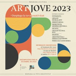Cartel del programa Art Jove 2023