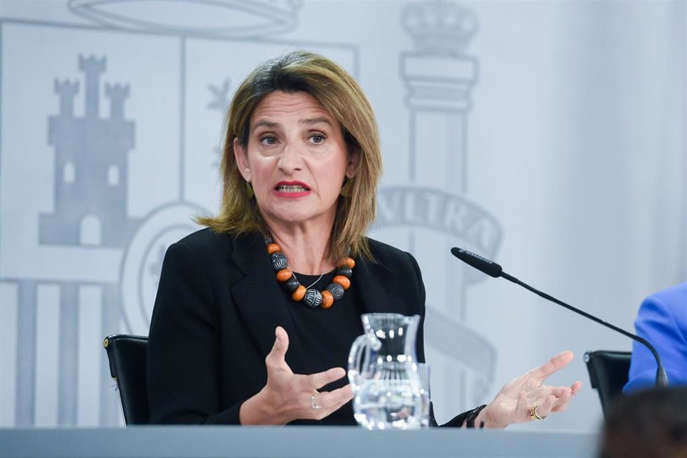 La vicepresidenta tercera y ministra para la Transición Ecológica y el Reto Demográfico, Teresa Ribera