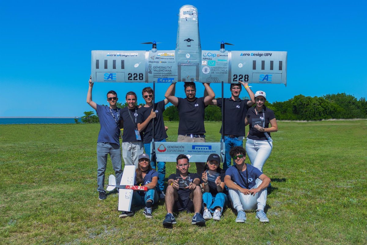 Una aeronave de la UPV, segunda en la SAE Aero Design West de Texas