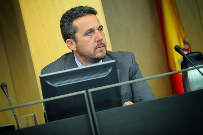 El diputado del PP en el Congreso por Badajoz Víctor Píriz, en una imagen de archivo.