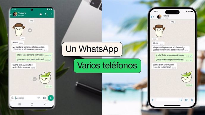 WhatsApp permite utilizar una misma cuenta en hasta cuatro teléfonos a la vez.