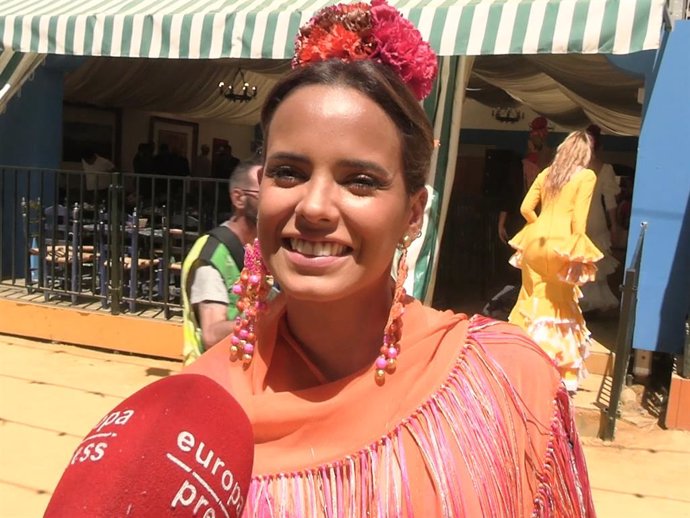 Gloria Camila en la Feria de Abril de Sevilla