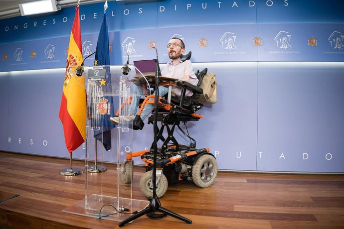 El portavoz de Unidas Podemos en el Congreso, Pablo Echenique, en una imagen de archivo.