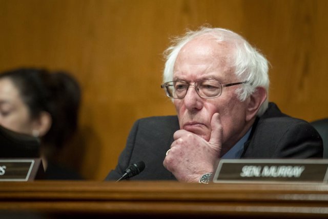 April 20, 2023, Washington, District of Columbia, USA: United States Senator Bernie Sanders (Independent of Vermont), Chair, US Senate Committee Health, Education, Labor & Pensions (HELP) questions Julie A. Su appears during a Senate Committee on Health, 