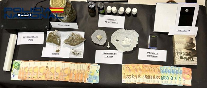 Efectos incautados en Cáceres