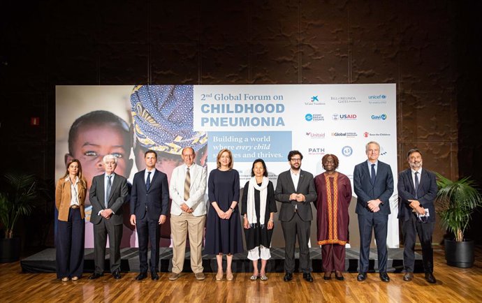 Ariadna Bardolet (Fundación la Caixa), Gustavo Suárez (UNICEF España), Borja Cabezón (Gobierno de España), Keith Klugman (BMGF), S. A. R. La infanta doña Cristina (Fundación la Caixa), Luwei Pearson (UNICEF), Antón Leis (AECID), Theo Sowa, Joe Cerrel