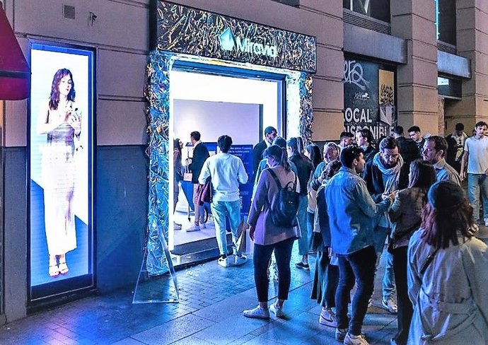 La campaña de Miravia en el local de Samplia X Gran Vía.