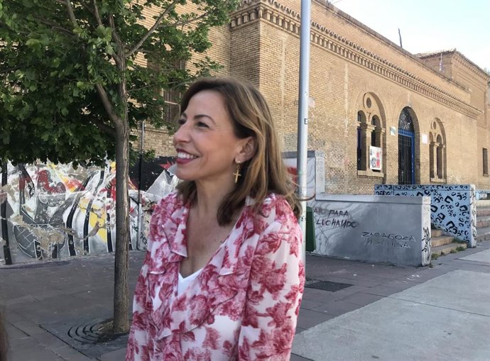 La candidata del PP a la Alcaldía de Zaragoza, Natalia Chueca