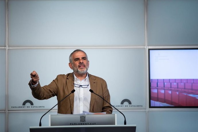 Archivo - El presidente de Ciudadanos en el Parlament, Carlos Carrizosa. Archivo.