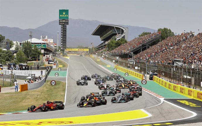 Salida del GP España 2022 de Fórmula 1 en el Circuit de Barcelona-Catalunya