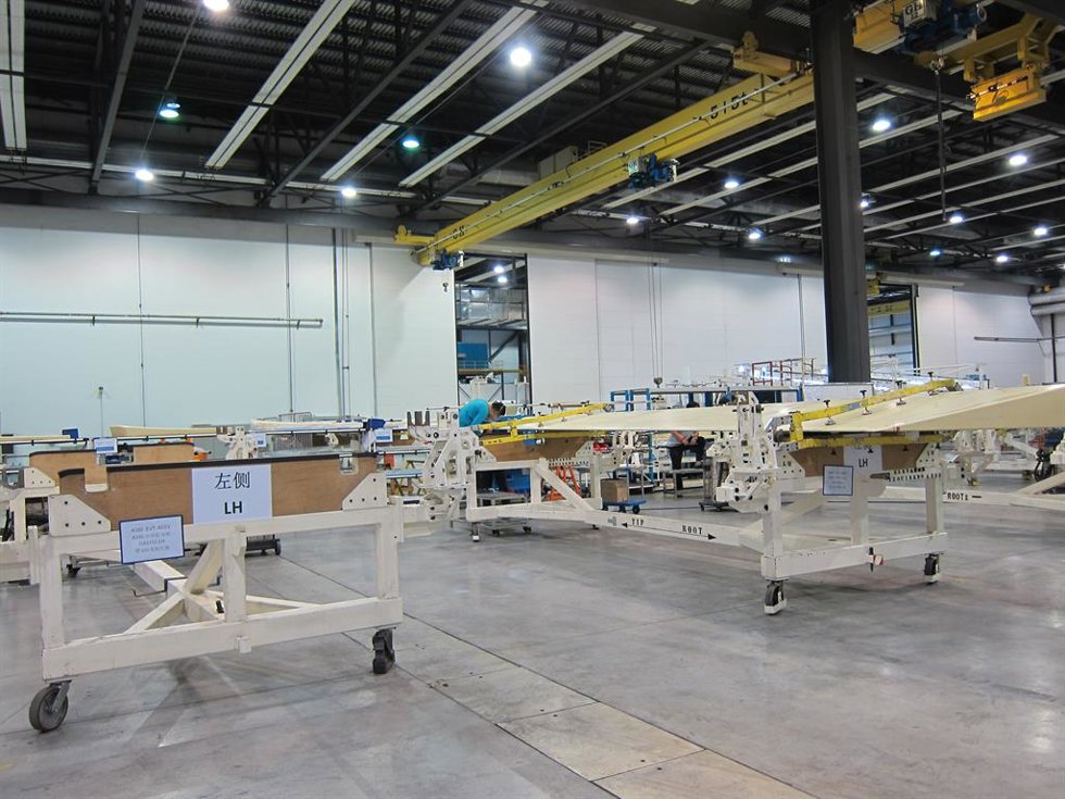 Archivo - Fábrica de componentes de material compuesto de Airbus en China.