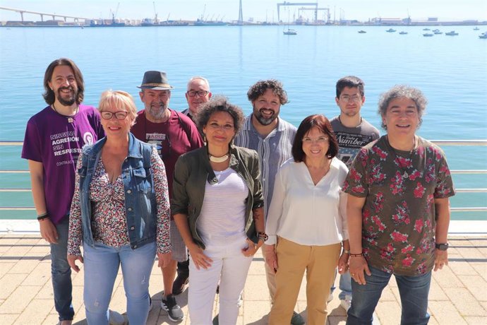 Candidatura de Podemos para las municipales en Cádiz.