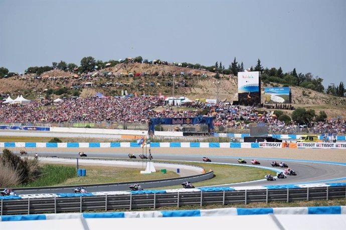 Imagen de archivo del Gran Premio de Motociclismo de Jerez (Cádiz), uno de los atractivos de Andalucía en el puente de 1 de mayo.