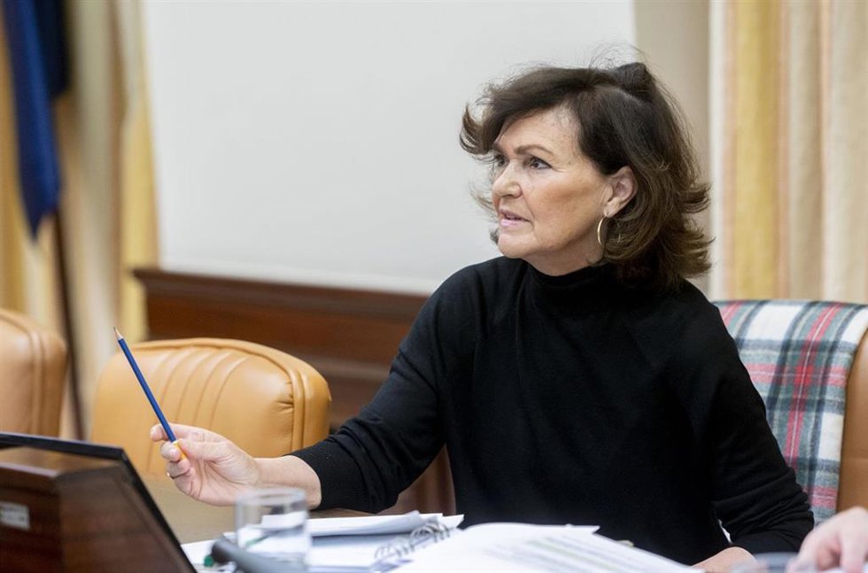 Archivo - La diputada del PSOE en el Congreso de los Diputados y exvicepresidenta primera del Gobierno de España, Carmen Calvo