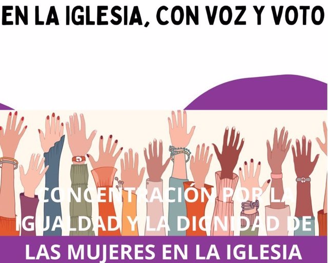 Archivo - Cartel de la Revuelta de Mujeres en la Iglesia 2022