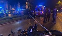 Cuatro heridos tras un accidente entre dos motocicletas y un patinete en la avenida Alfonso XII