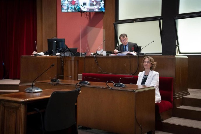 La consellera de Acción Exterior y Unión Europea de la Generalitat, Meritxell Serret, durante un juicio en el Tribunal Superior de Justicia de Catalunya (TSJC), a 29 de marzo de 2023, en Barcelona, Catalunya (España). Serret es juzgada por presunta deso