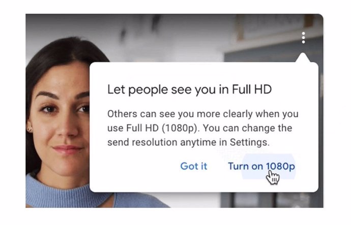 Nueva resolución 1080p en Google Meet