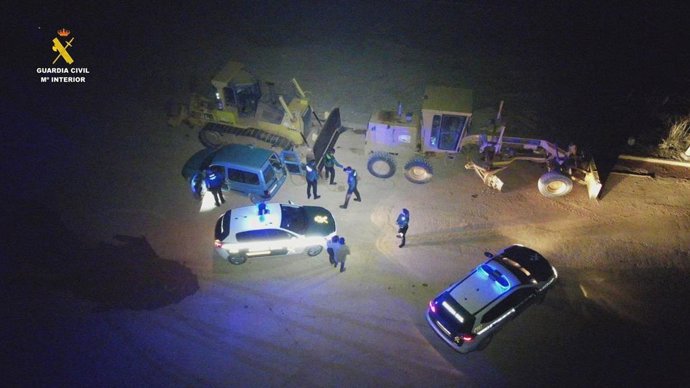 Detenidas dos personas por sustraer el gasóleo de la maquinaria de obra de la variante de Murillo