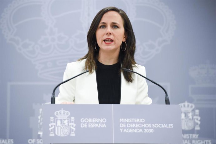 La secretaria general de Podemos y ministra de Derechos Sociales y Agenda 2030, Ione Belarra