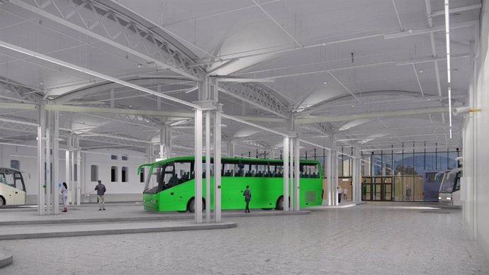 Render de la nova estació d'autobusos de Lleida
