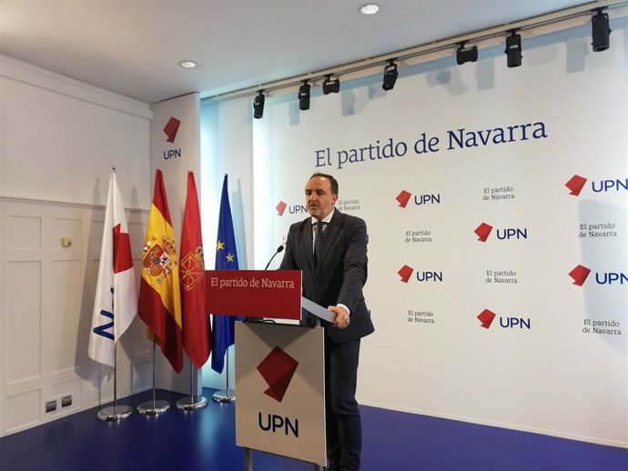 El presidente de UPN, Javier Esparza.