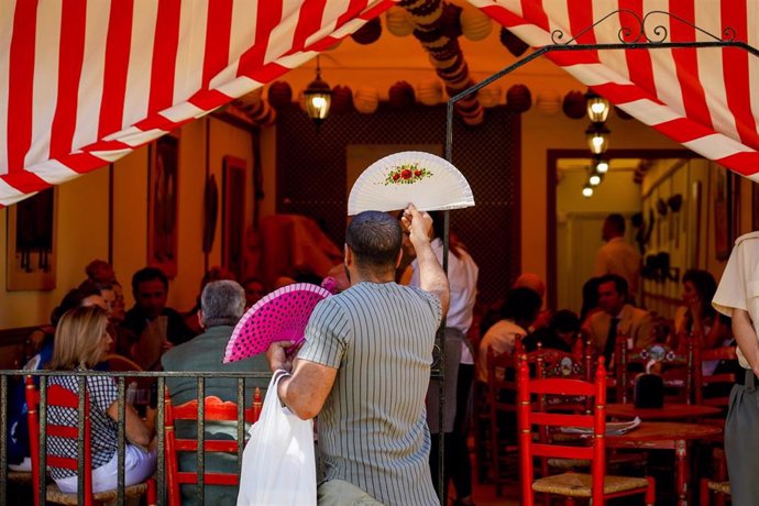 Imagen del interior de una caseta de Feria