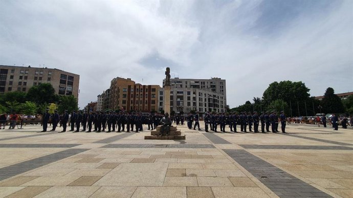 Celebración del acto del año 2022 de nombramiento como Hijos Adoptivos de la Ciudad de León a las damas y caballeros de la Academia Básica del Aire.