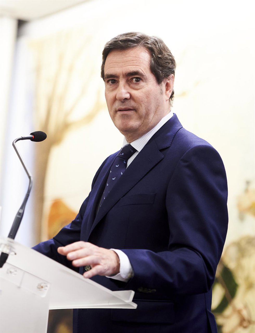 Archivo - El presidente de la patronal CEOE, Antonio Garamendi