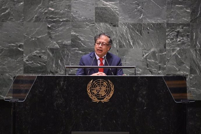 Gustavo Petro, presidente de Colombia, en la Asamblea General de la ONU