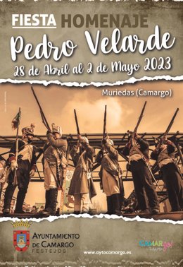 Cartel de los actos de la Fiesta Homenaje a Pedro Velarde en Camargo