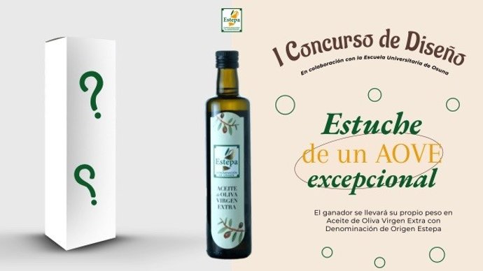 Concurso de diseño de estuche de aceite de oliva virgen extra convocado por la Denominación de Origen Protegida (DOP) Estepa.