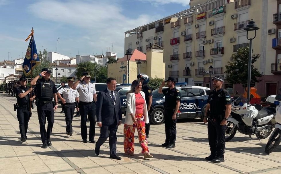 La subdelegada, Catalina Madueño, supervisa el dispositivo del CNP por la Romería de la Virgen de la Cabeza