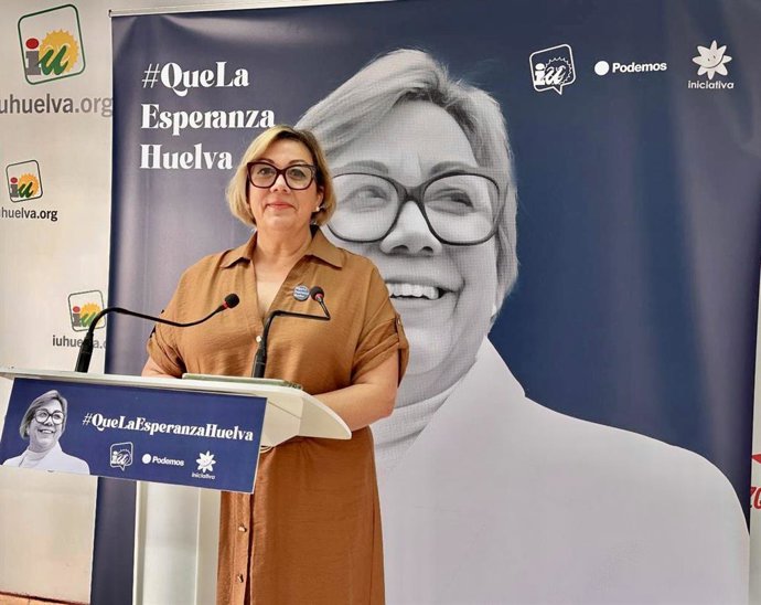 La candidata de La Izquierda de Huelva (Izquierda Unida, Podemos, Iniciativa del Pueblo Andaluz), Mónica Rossi.