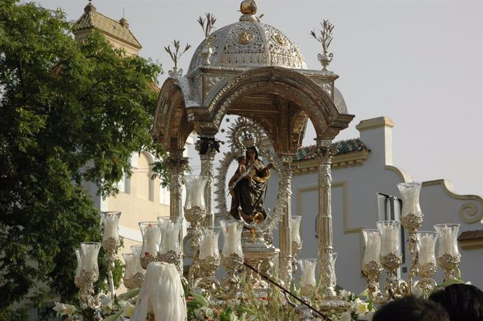 Archivo - Virgen de la Cinta, Patrona de Huelva, en una imagen de archivo.