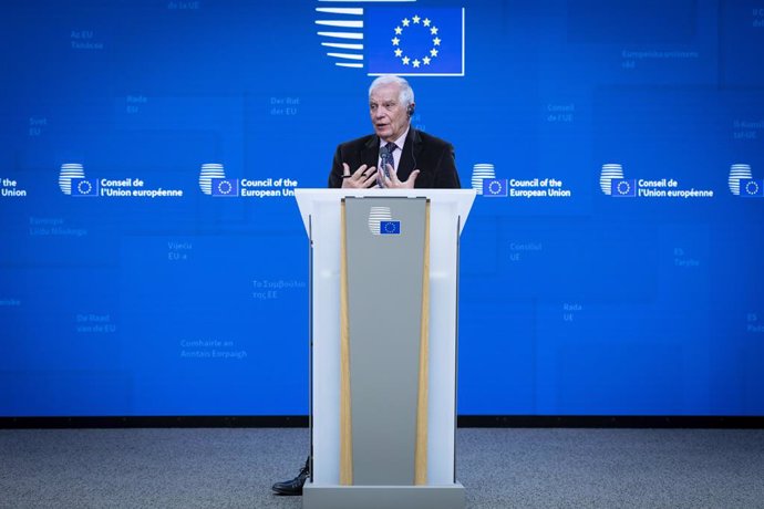 Archivo - December 12, 2022, Brussels, Brussels, Belgium: The head of European diplomacy gave a press conference today following the meeting with his European counterparts. The discussions focused on support for Ukraine, the situation in Kosovo and Iran.