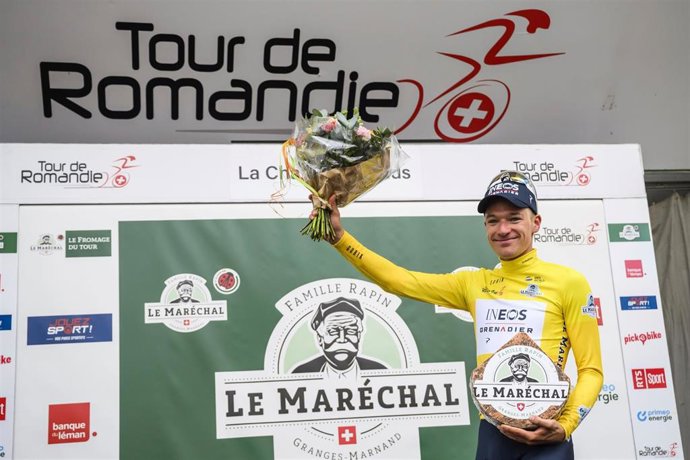 Ethan Hayter gana al 'sprint' la segunda etapa del Tour de Romandía.