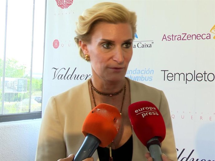 María Zurita en la cena solidaria de la Fundación Querer