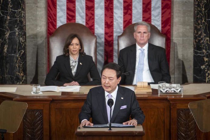 El presidente de Corea del Sur, Yoon Suk Yeol.