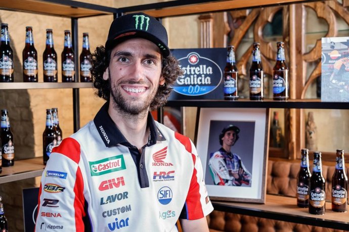 El piloto español de MotoGP Álex Rins (Honda)