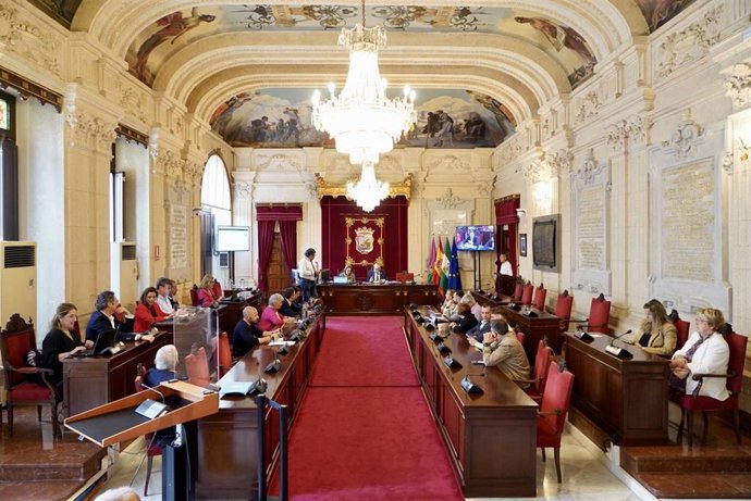 Pleno extraordinario del Ayuntamiento de Málaga