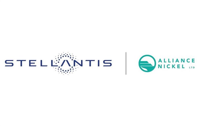 Archivo - Logotipos de Stellantis y de Alliance Nickel