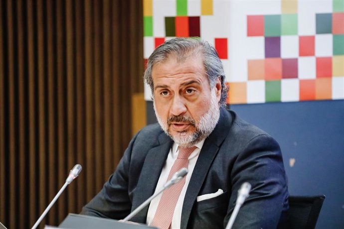 Archivo - El presidente de la Cámara de Madrid, Ángel Asensio, interviene en la clausura de la Asamblea General 2022 de la Confederación Empresarial de Madrid-CEOE (CEIM), a 21 de junio de 2022, en Madrid (España).