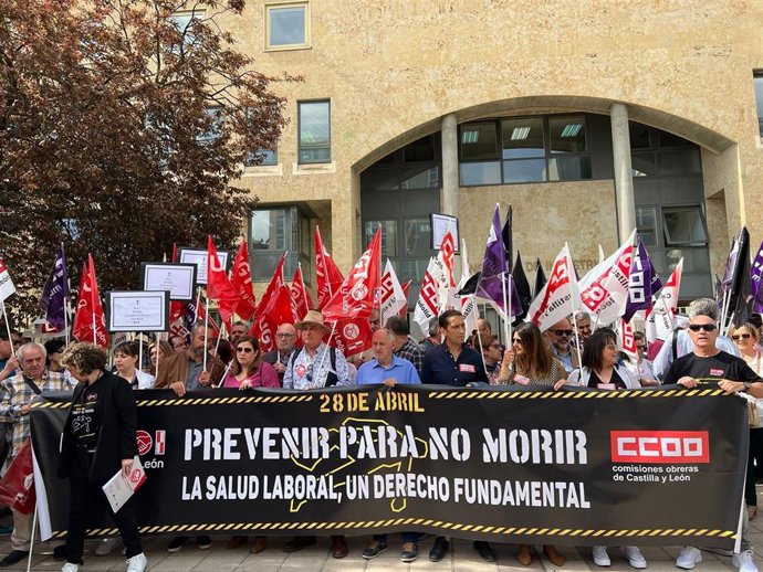 Concentración de UGT  y CCOO sobre siniestralidad laboral