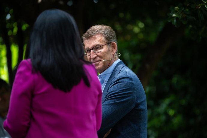 El líder del PP,  Alberto Núñez Feijóo