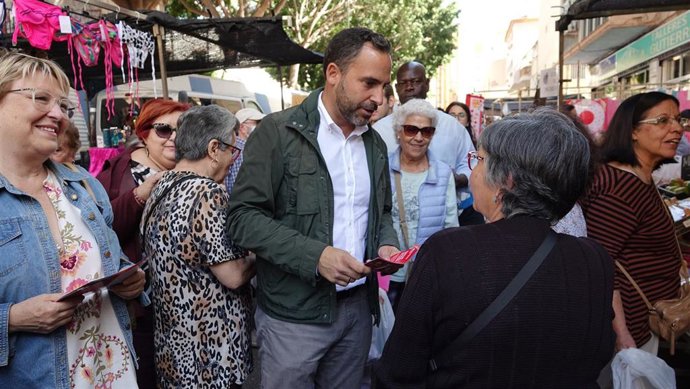 El secretario general del PSOE de Málaga y candidato a la Alcaldía de Málaga, Daniel Pérez, en una imagen de archivo