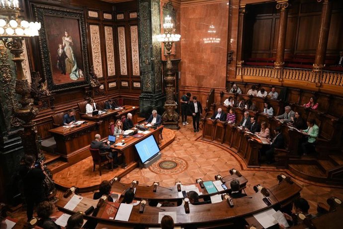 Último pleno del mandato en el Ayuntamiento de Barcelona.