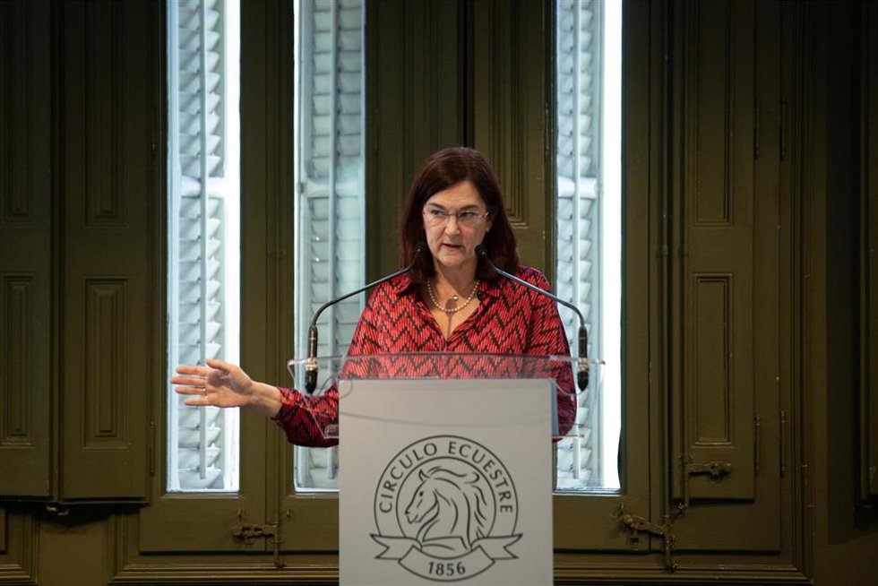 Archivo - La presidenta de la Comisión Nacional de los Mercados, Cani Fernández Vicién.