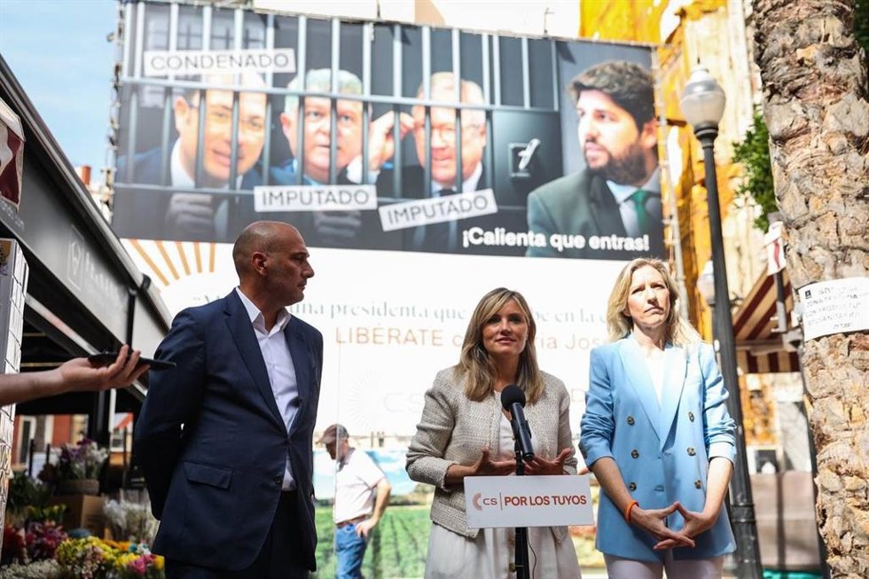 La portavoz nacional de Ciudadanos (CS), Patricia Guasp, en un acto en Murcia.